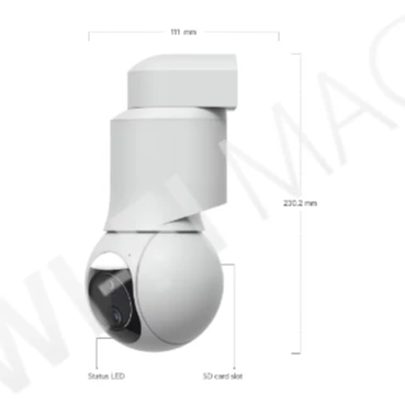 Ubiquiti UniFi G6 PTZ Camera White, 8 Мп уличная PoE+ с 10-кратным зумом и 2-мя объективами белая IP-видеокамера