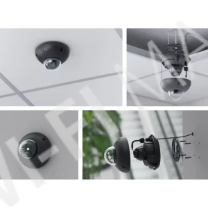 Ubiquiti UniFi G6 Dome Camera Black, 8 Мп уличная PoE с микрофоном и ночным видением черная IP-видеокамера