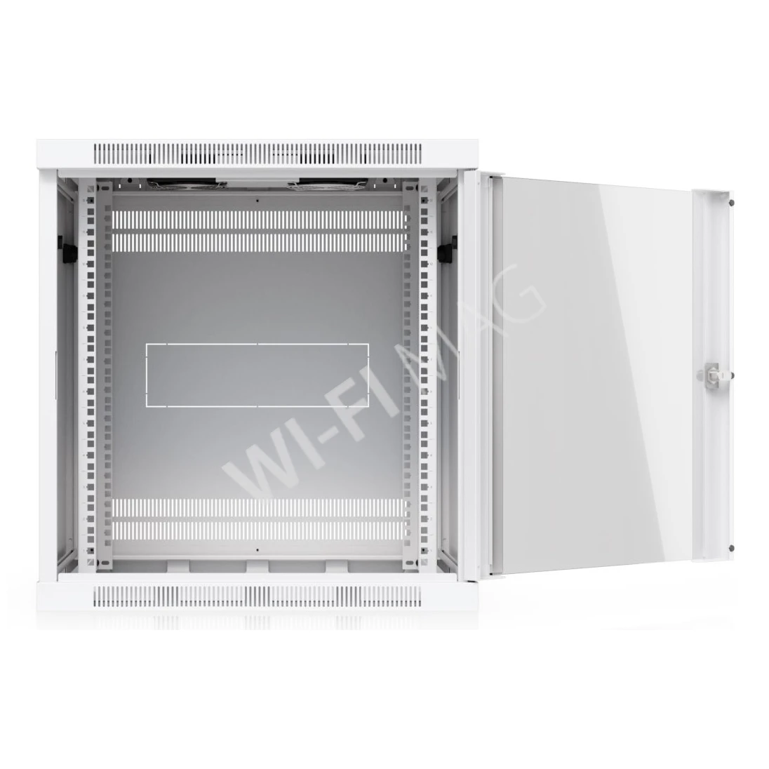 Ubiquiti 12U Rack Cabinet Glass Front Door (600 мм) стоечный шкаф 12U с 2-мя вентиляторами и стеклянной дверцей