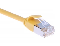 Кабель патч-корд Masterlan Comfort patch cable U/FTP, Cat6A, extra slim, LSZH, 0.25 м, экранированный, желтый