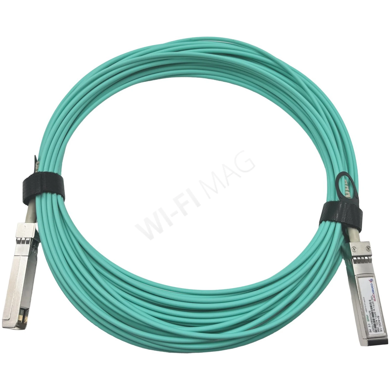 Conexpro S+AOC-15 (10G, SFP+, AOC, DDM) AOC-кабель бирюзовый (15 метров)