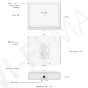 TP-Link EAP772-Outdoor BE9300 Omada, уличная трехдиапазонная точка доступа Wi-Fi 7 c PoE