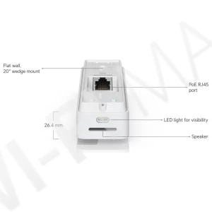 Ubiquiti UniFi Access Doorbell Lite White, белый видеодомофон 5 Мп с поддержкой PoE и двусторонней аудиосвязью