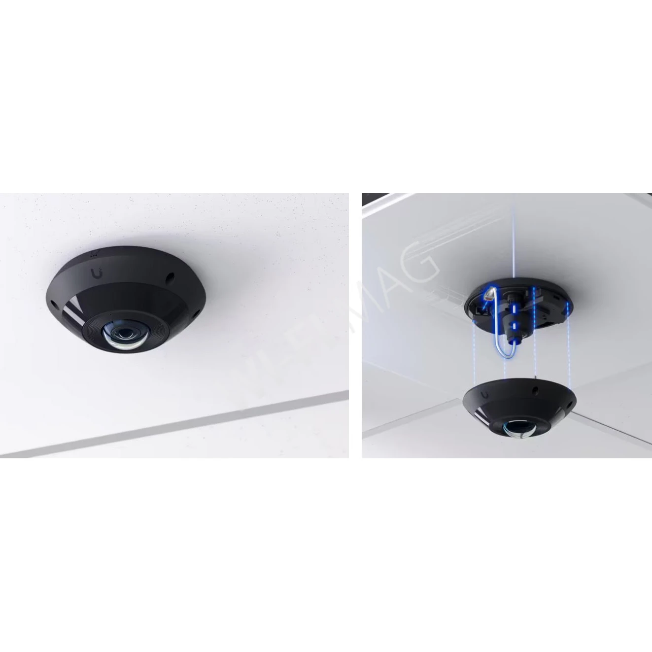 Ubiquiti UniFi G6 Pro 360 Flush Mount Camera Fisheye Black, 12 Мп уличная PoE+ c панорамным охватом 360° черная IP-видеокамера