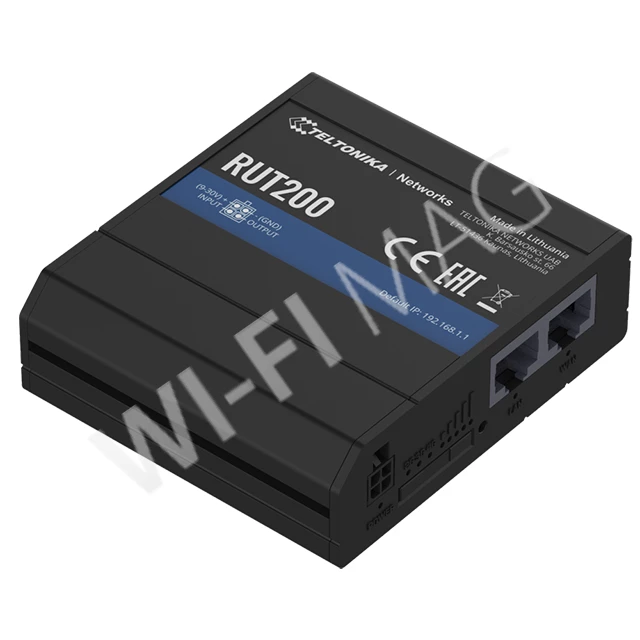 Teltonika RUT200 4G/LTE Wi-Fi Router, промышленный сотовый маршрутизатор