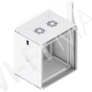 Ubiquiti 12U Rack Cabinet Glass Front Door (450 мм) стоечный шкаф 12U с 2-мя вентиляторами и стеклянной дверцей