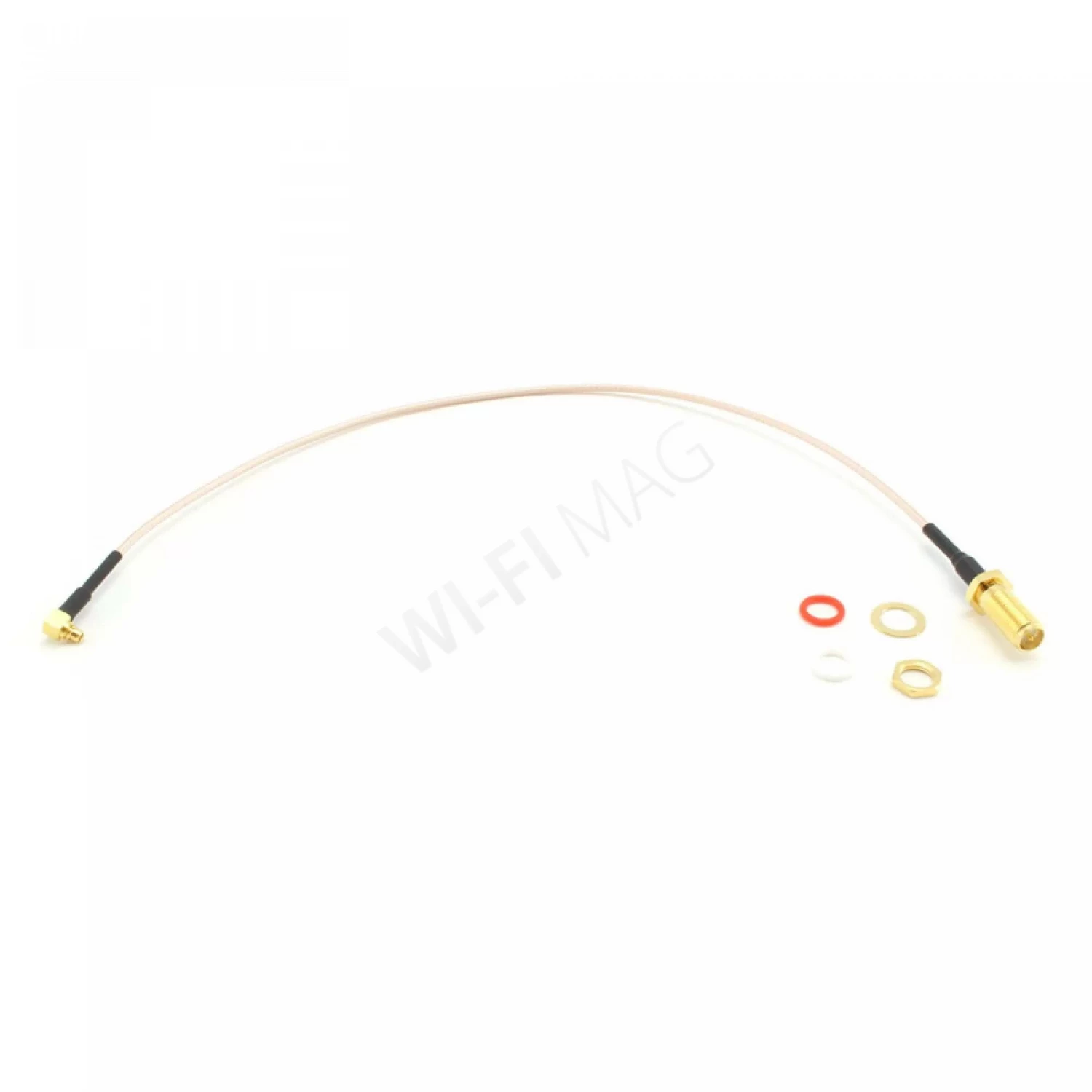 Пигтейл MMCX Right Angle/RP-SMA Female, 250 мм