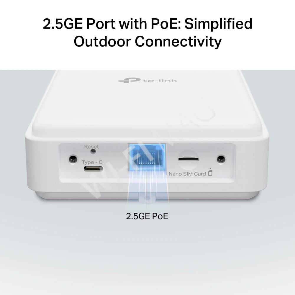 TP-Link NE200-Outdoor, уличный маршрутизатор 5G со слотом для карты памяти и питанием по PoE