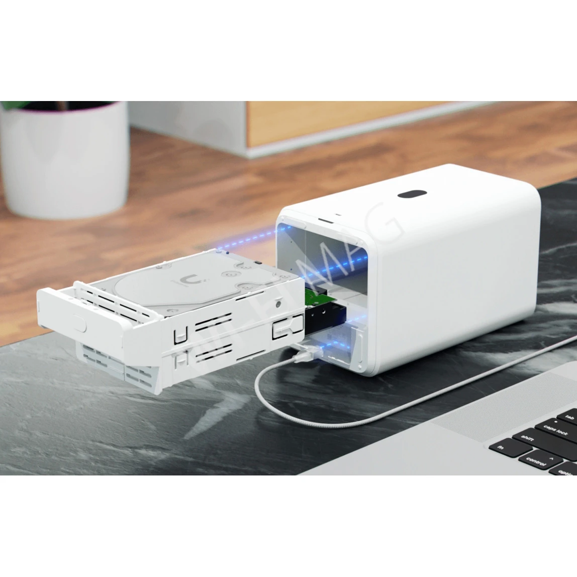 Ubiquiti UniFi Network Storage UNAS 2 White, белое сетевое хранилище