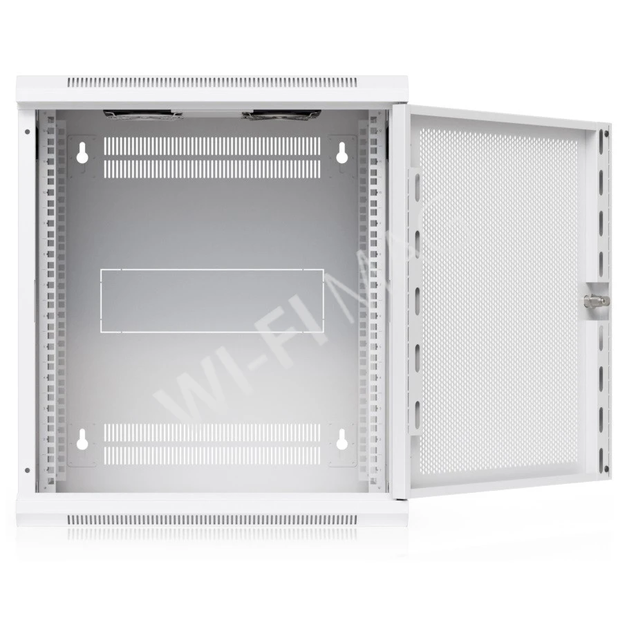 Ubiquiti 12U Rack Cabinet Perforated Front Door (450 мм) стоечный шкаф 12U с 2-мя вентиляторами и перфорированной дверцей