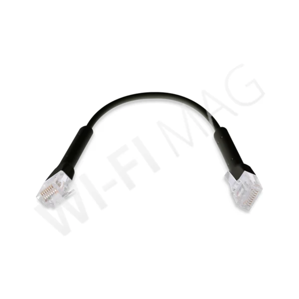 Ubiquiti UniFi Ethernet Patch Cable, 1m, Cat6, Black, патч-кабель соединительный, чёрный