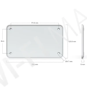 Ubiquiti Floating Mount 23 cm, магнитное настенное крепление для Cloud Gateway Fiber и Gateway Fiber