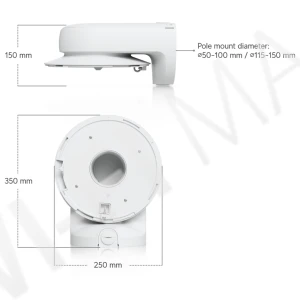 Ubiquiti AI Multi Sensor 4 Camera Arm Mount White, белый кронштейн для крепления на стену/угол/столб камер UVC-AI-MS-4