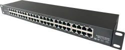 Conexpro POE-PAN16-GBM, 16-портовая гигабитная пассивная PoE-панель для 19" стойки