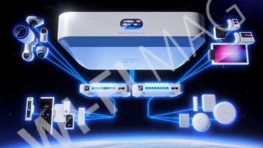 Ubiquiti UniFi Cloud Gateway Max 512 GB, шлюз-концентратор UniFi с 5 Ethernet-портами 2,5 Гбит/с и сменным SSD на 512 ГБ