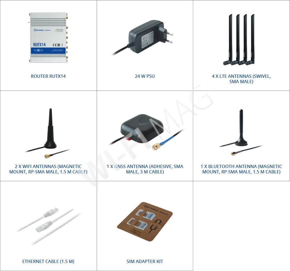 Teltonika RUTX14 WiFi LTE Cat12 Router, электронное устройство