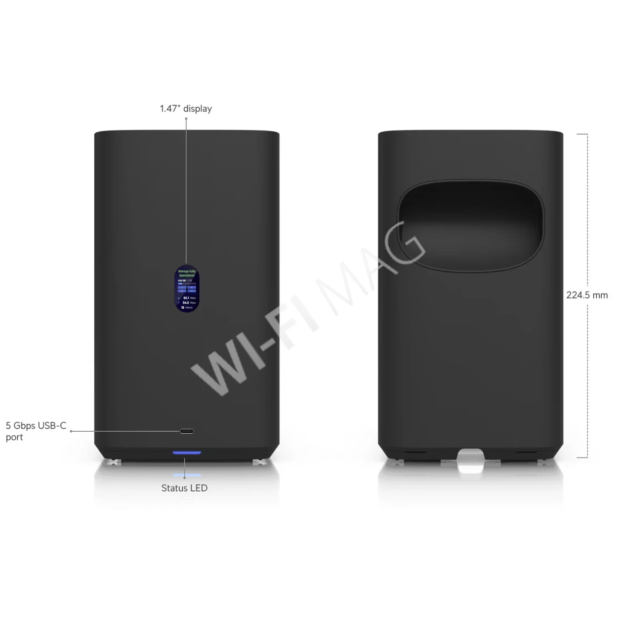 Ubiquiti UniFi Network Storage UNAS 4 Black, черное сетевое хранилище