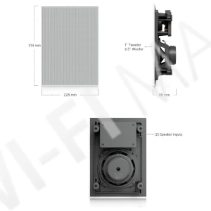 Ubiquiti In-Wall Speaker, встраиваемый в стену динамик