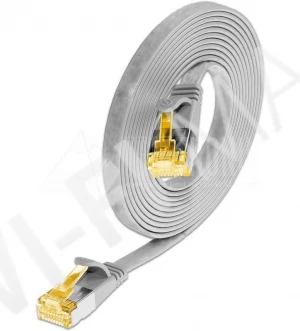 Кабель Wirewin SLIM STP Cat.6A, 5.0 м серый