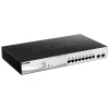 D-Link DGS-1210-10MP/FL, управляемый коммутатор с 8 портами PoE (1 Гбит/с) и 2 портами SFP (1 Гбит/с)