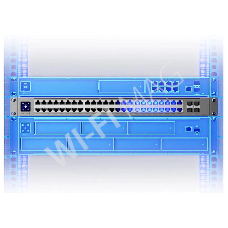 Ubiquiti UniFi Switch Pro XG 48 PoE (1080 Вт) управляемый с 48 портами PoE+++ Etherlighting коммутатор