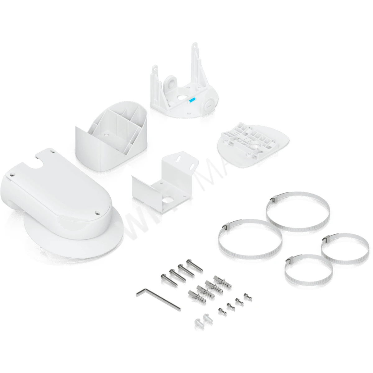 Ubiquiti AI Multi Sensor 4 Camera Arm Mount White, белый кронштейн для крепления на стену/угол/столб камер UVC-AI-MS-4