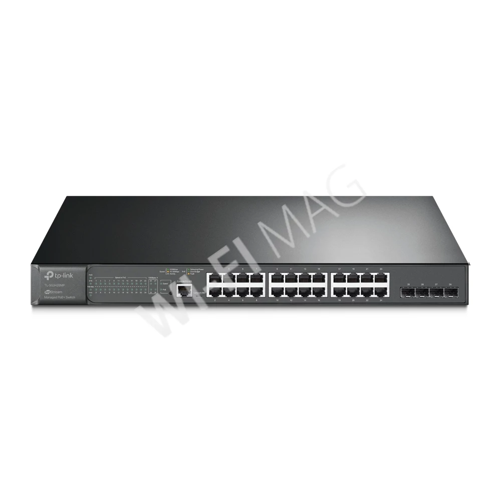 TP-Link TL-SG3428MP, JetStream 28‑портовый гигабитный коммутатор с 24 портами PoE+