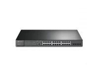 Управляемые коммутаторы с PoE TP-Link TL-SG3428MP, JetStream 28‑портовый гигабитный коммутатор с 24 портами PoE+