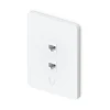 Ubiquiti Vertical 2-Port Paintable Keystone Wall Plate (4-pack) вертикальные панели с 2-мя слотами Keystone (4 штуки)