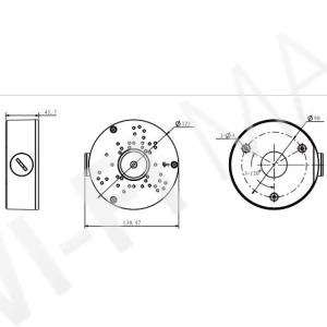 TP-Link Network Camera Junction Box White, белая монтажная коробка для камер VIGI