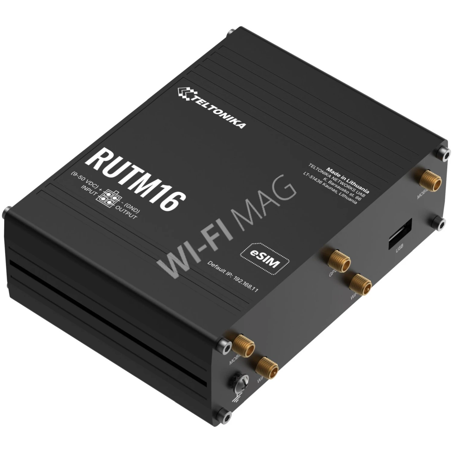 Teltonika RUTM16 Cat 6 LTE Router, двухдиапазонный LTE-маршрутизатор Wi-Fi 5