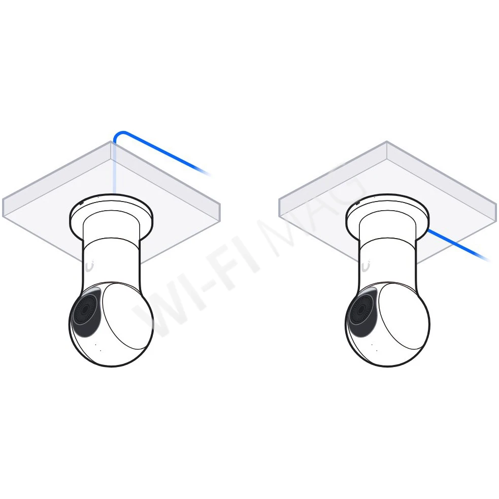 Ubiquiti G5 PTZ Surface Mount Black, черный кронштейн для поверхностного монтажа на потолок видеокамеры UVC-G5-PTZ-B