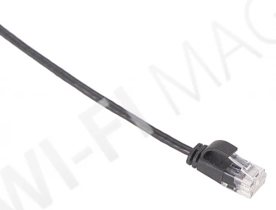Кабель патч-корд Masterlan Comfort patch cable UTP, Cat6, extra slim, 3 м, неэкранированный, черный