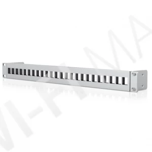 Ubiquiti 24-Port Blank Keystone Patch Panel, пустая 24-портовая патч-панель с планкой для прокладки кабелей, 1U