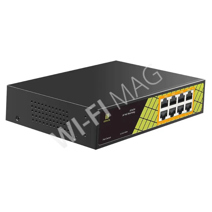 Conexpro GNT-P1008G6, 8-портовый PoE (1 Гбит/с) неуправляемый коммутатор