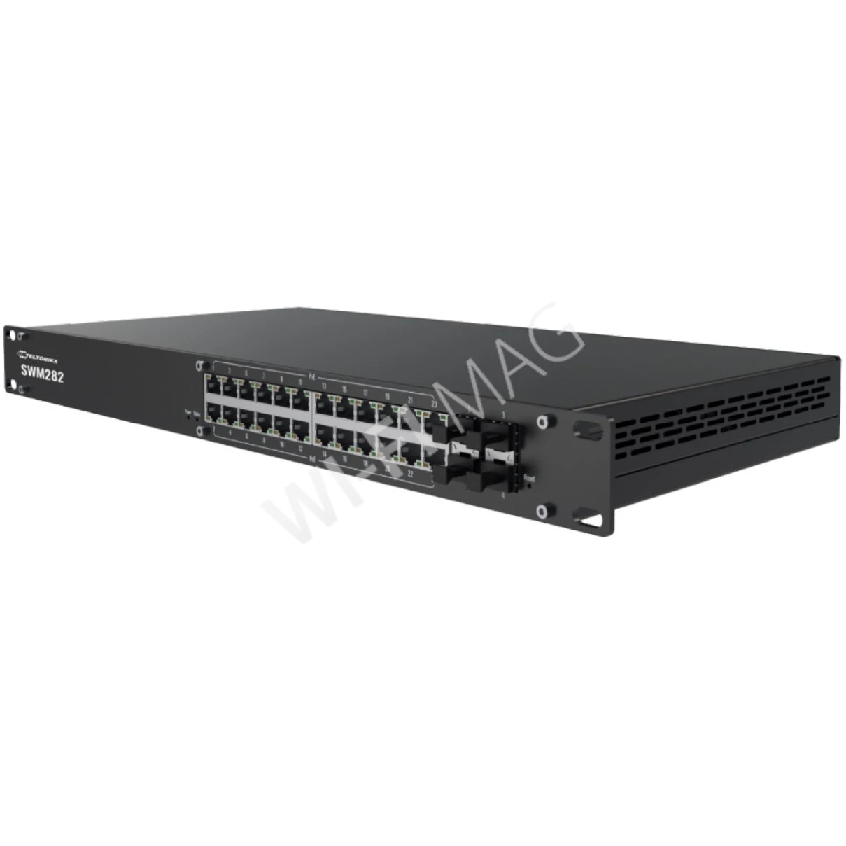 Teltonika SWM282 PoE+ Managed Switch, с 24-мя портами PoE+ 1 Гбит/с и 4-мя SFP управляемый коммутатор