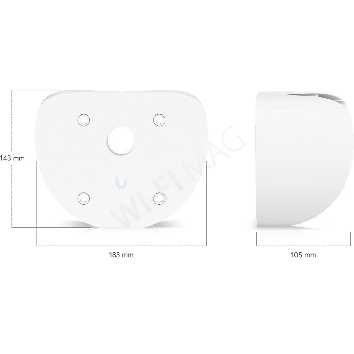 Ubiquiti AI PTZ Precision Corner Mount White, белый угловой кронштейн для камер UVC-AI-PTZ-Precision