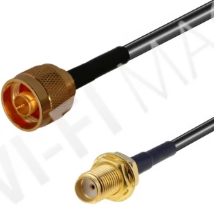 Кабель SMA Female/N Male RF240, 2 м.