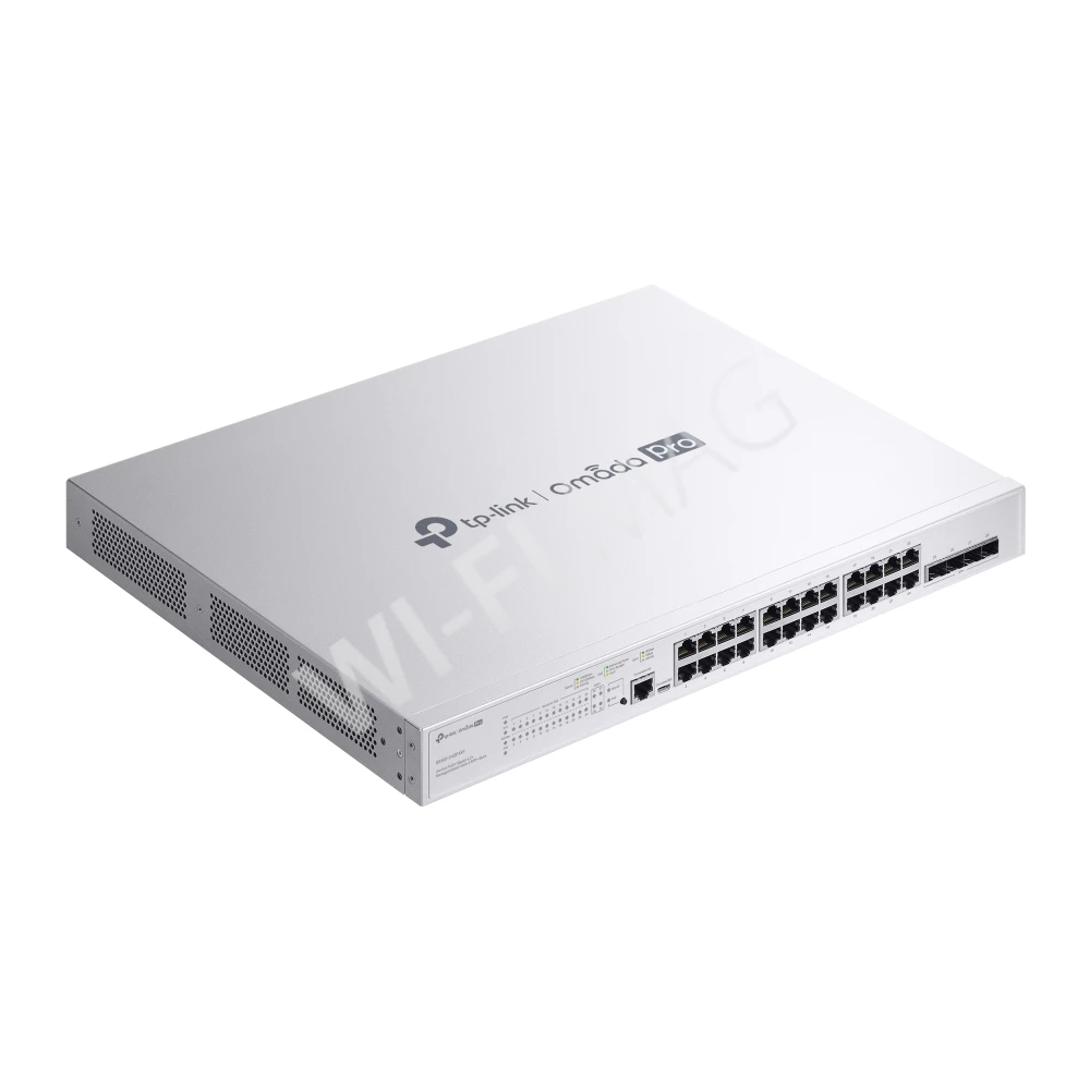 TP-Link S5500-24GP4XF, 4 SFP+ и 24 порта 1 Гбит/с PoE+ линейки Omada Pro управляемый коммутатор