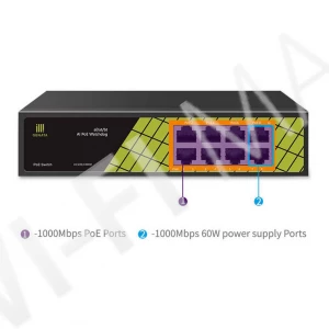 Conexpro GNT-P1008G6, 8-портовый PoE (1 Гбит/с) неуправляемый коммутатор