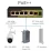Conexpro GNT-P1006G6, с 5 портами 1 Гбит/с (4 PoE) и 1 SFP портом неуправляемый коммутатор