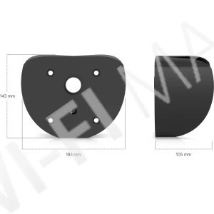 Ubiquiti AI PTZ Precision Corner Mount Black, черный угловой кронштейн для камер UVC-AI-PTZ-Precision