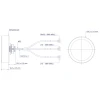 Teltonika PR1UCP25 Combo MIMO Mobile/GPS Roof SMA Antenna, комбинированная мобильная антенна с 3-я кабелями 1,2 м