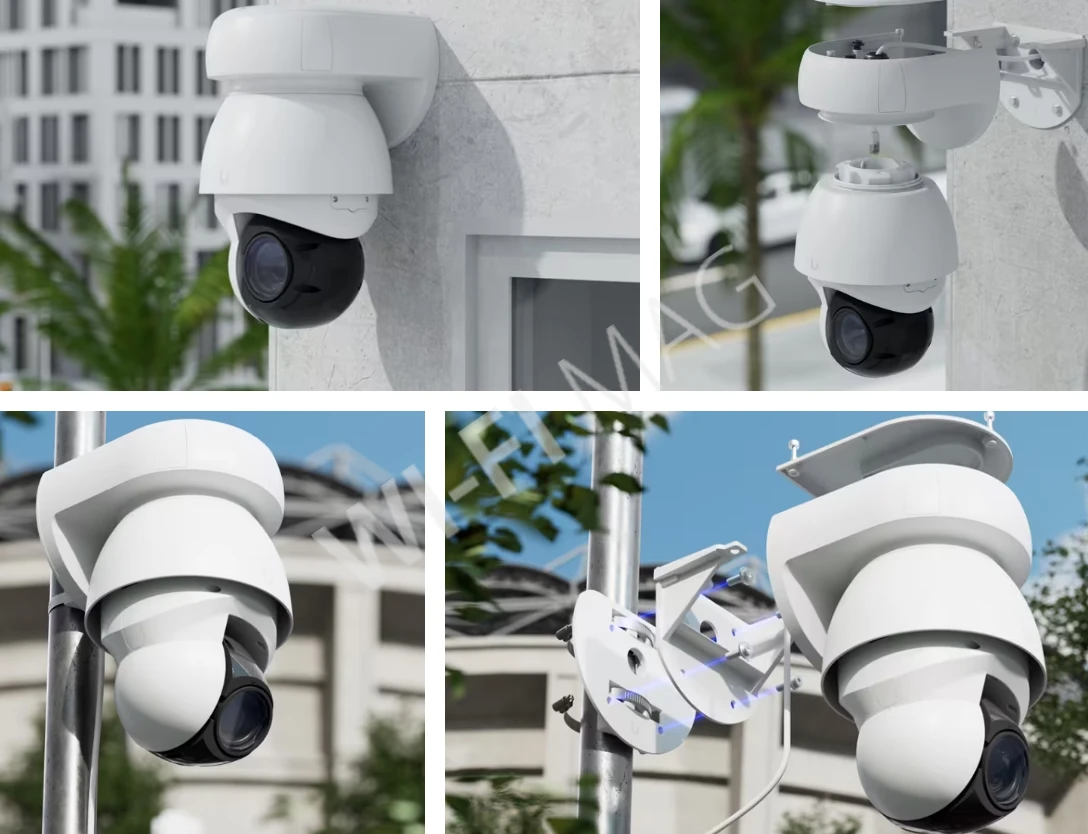 Ubiquiti UniFi AI PTZ Industrial Camera White, 8 Мп уличная PoE++ с 22-кратным зумом и ночным видением белая IP-видеокамера