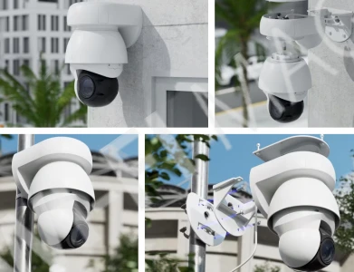 Ubiquiti UniFi AI PTZ Industrial Camera White, 8 Мп уличная PoE++ с 22-кратным зумом и ночным видением белая IP-видеокамера