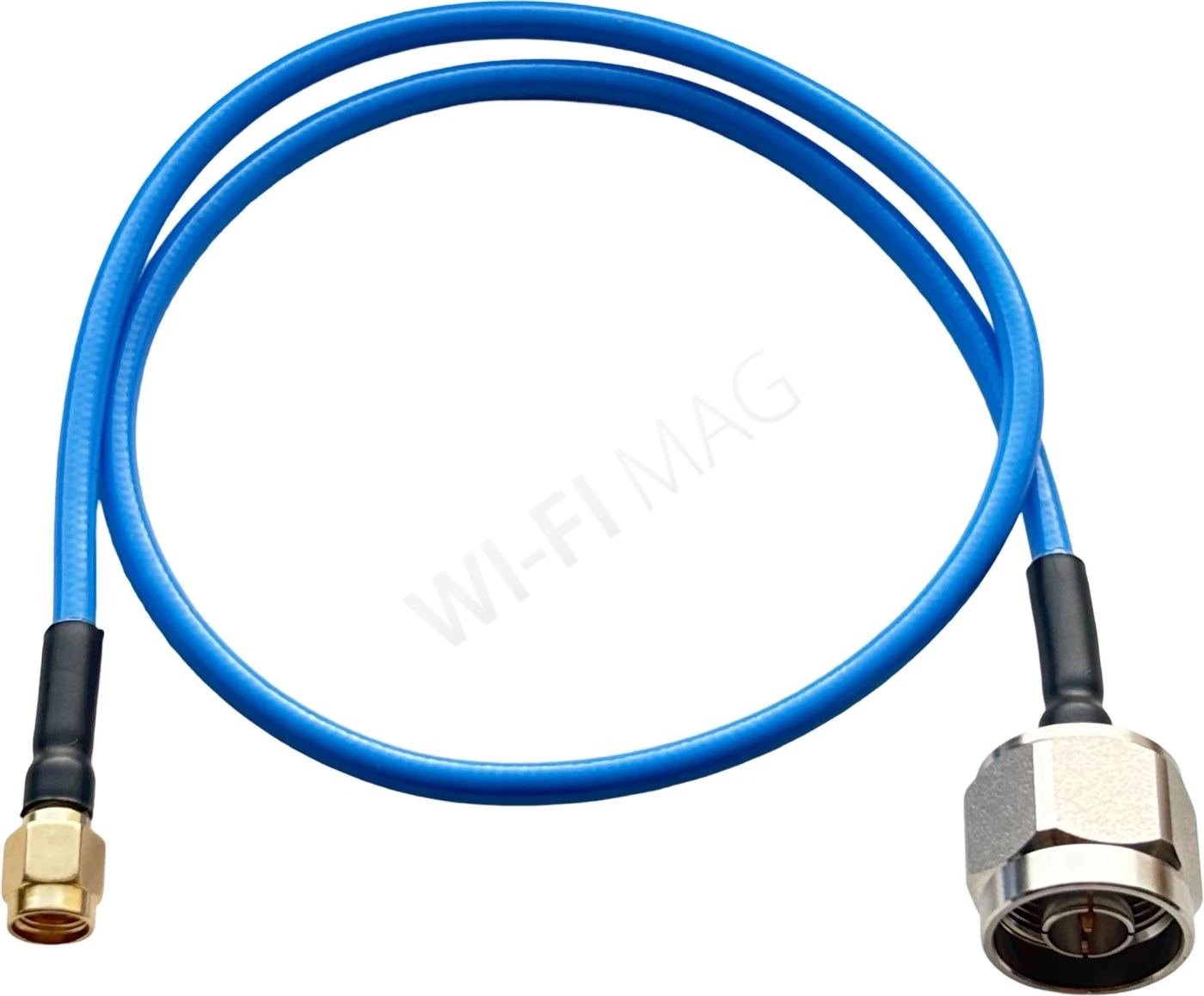 Conexpro flexi pigtail, 50cm, RG402, N male - RSMA male синий