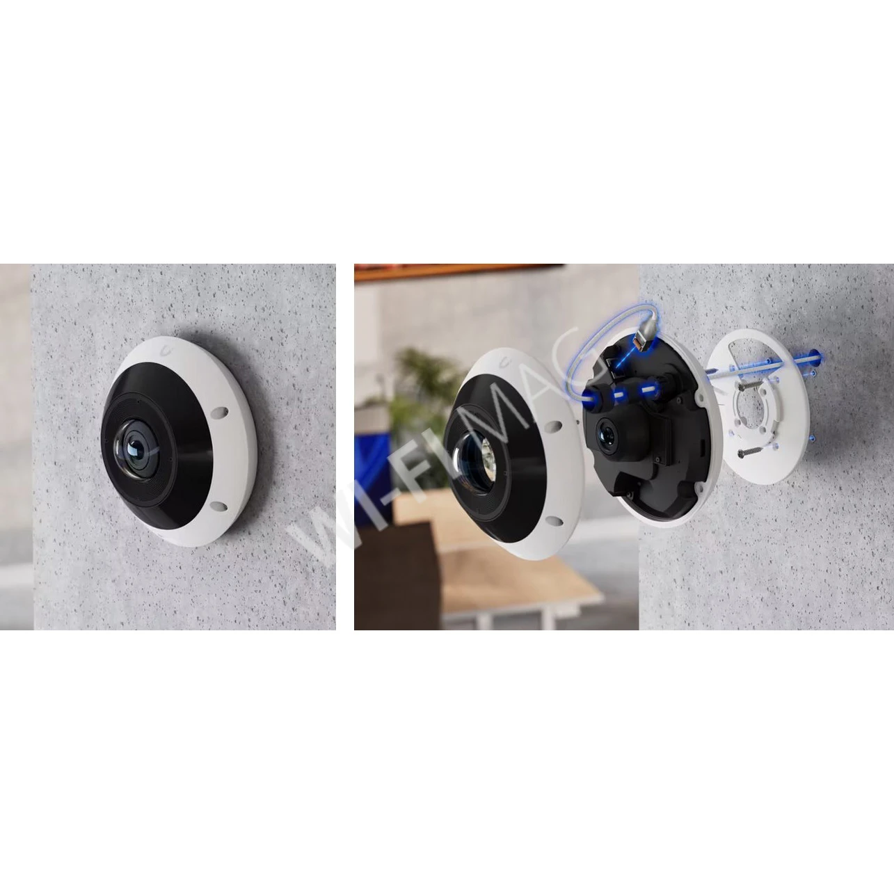 Ubiquiti UniFi G6 Pro 360 Flush Mount Camera Fisheye White, 12 Мп уличная PoE+ c панорамным охватом 360° белая IP-видеокамера