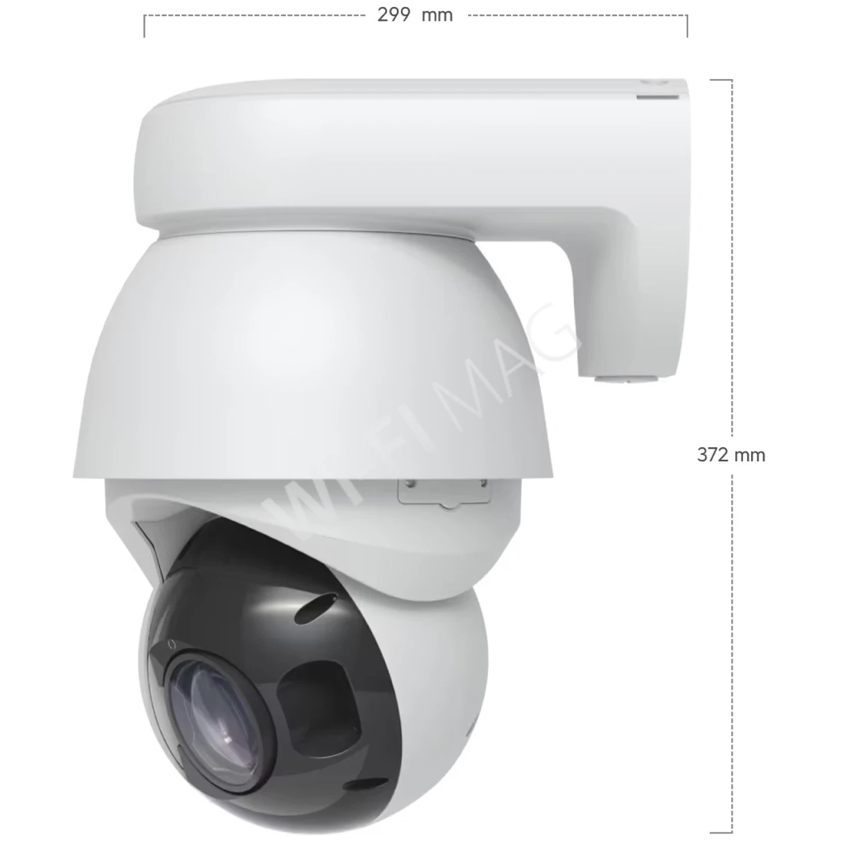 Ubiquiti UniFi AI PTZ Precision Camera White, 8 Мп уличная PoE++ с 31-кратным зумом и технологией LiDAR белая IP-видеокамера