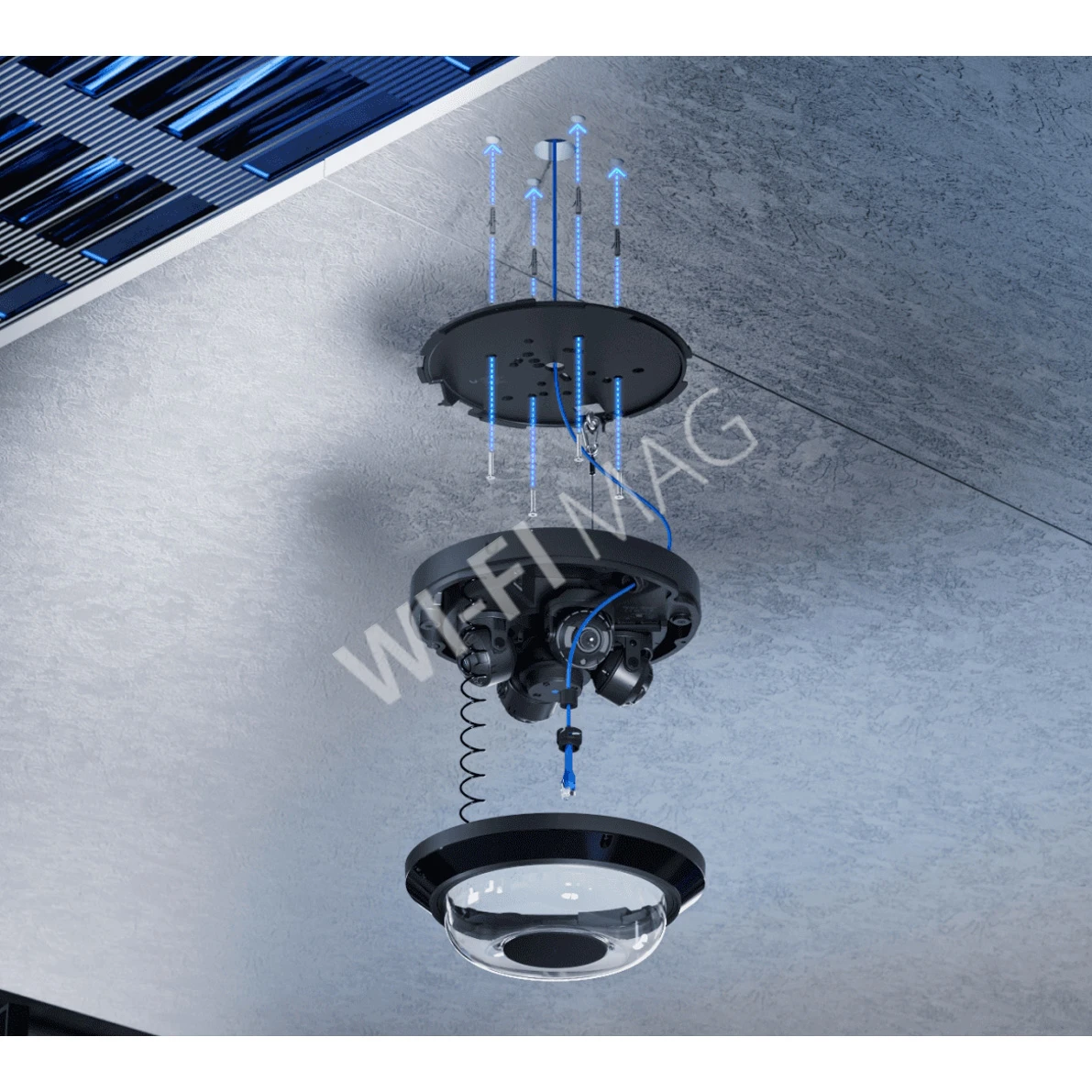 Ubiquiti UniFi AI Multi Sensor 4 Camera Black, 32 Мп черная уличная PoE++ с 4-мя объективами и 2,33-кратным зумом IP-видеокамера