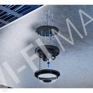 Ubiquiti UniFi AI Multi Sensor 4 Camera Black, 32 Мп черная уличная PoE++ с 4-мя объективами и 2,33-кратным зумом IP-видеокамера